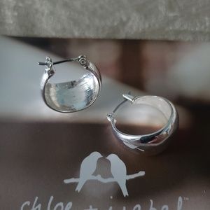 La Lune Sculpted Click-Top Hoop Earrings